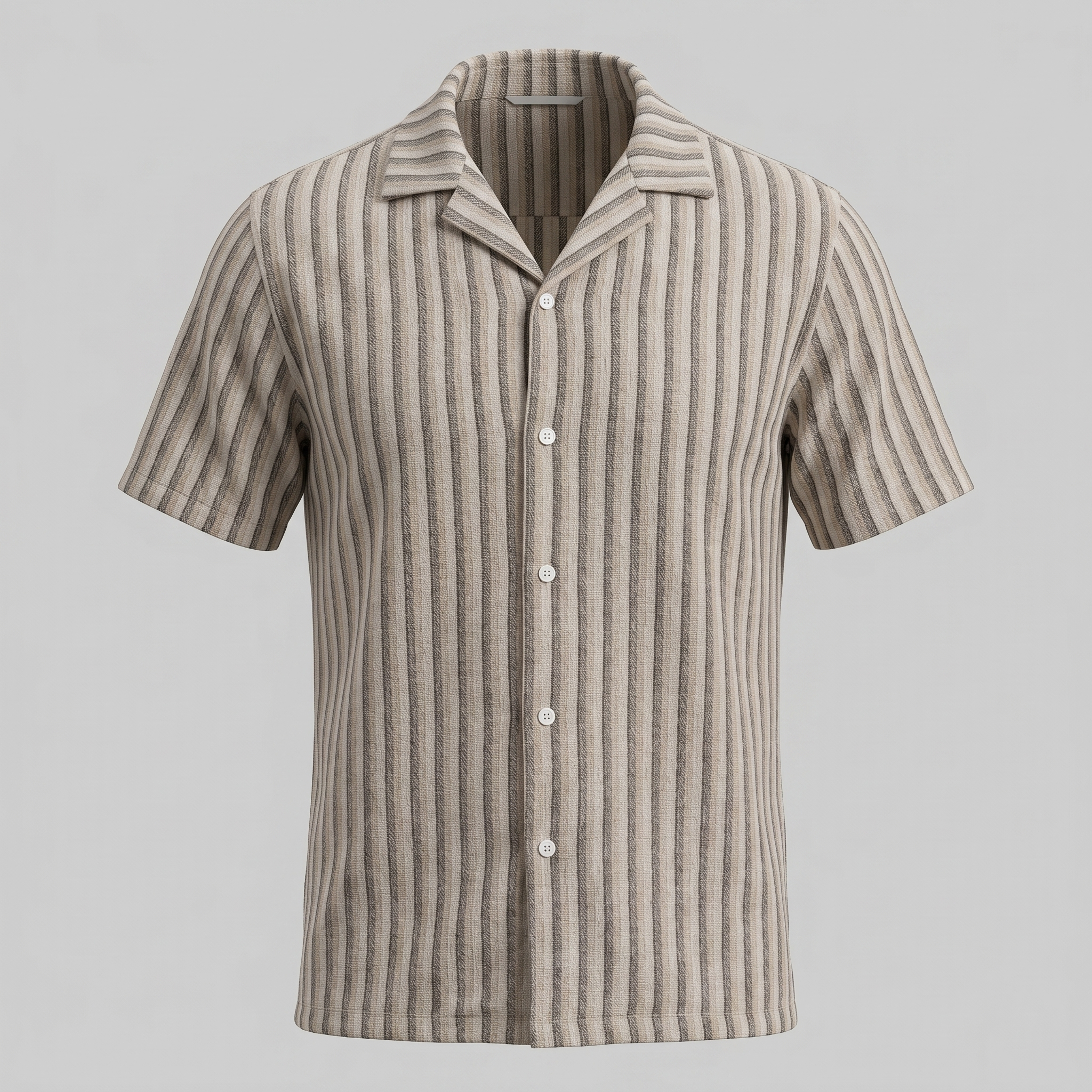 Men's Vertical Stripe Resort Shirt in Summer Palette