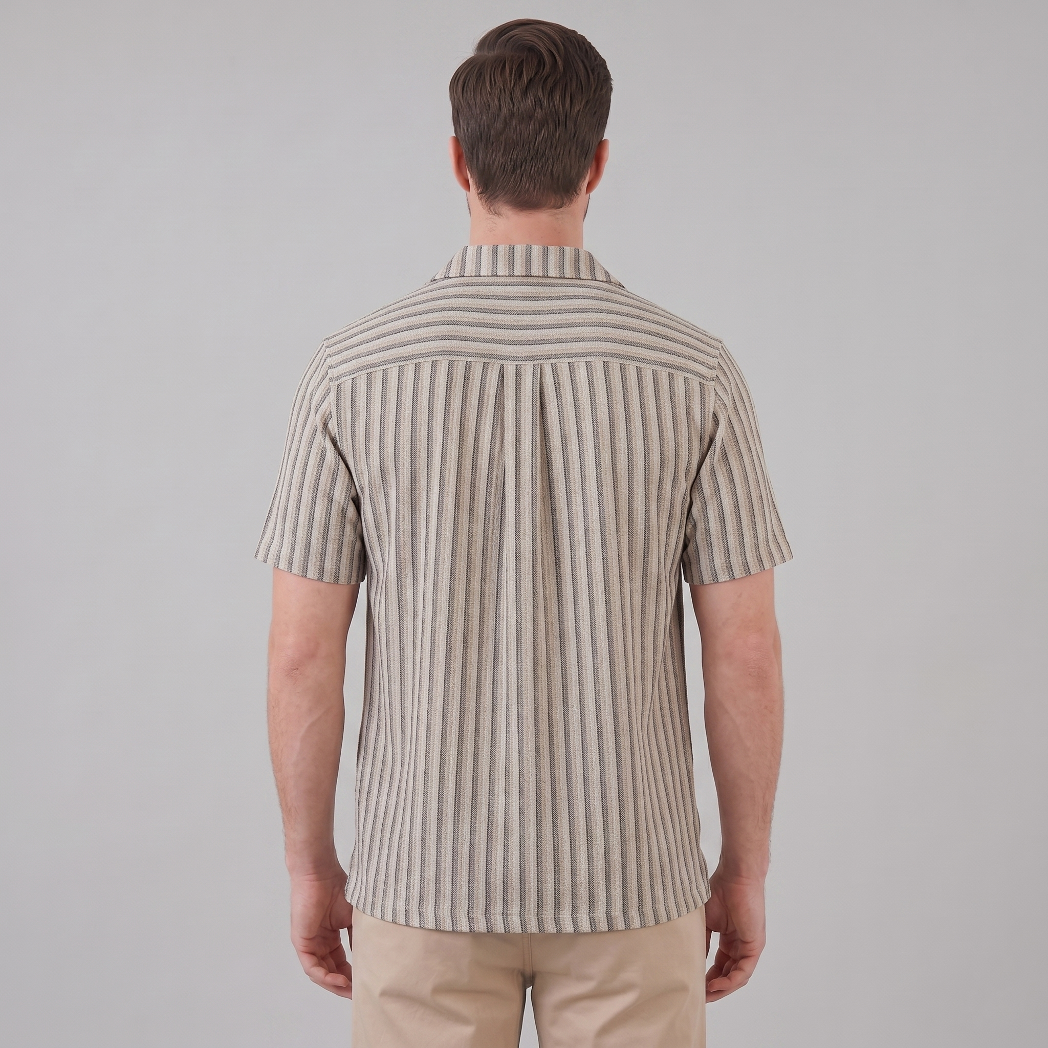 Men's Vertical Stripe Resort Shirt in Summer Palette