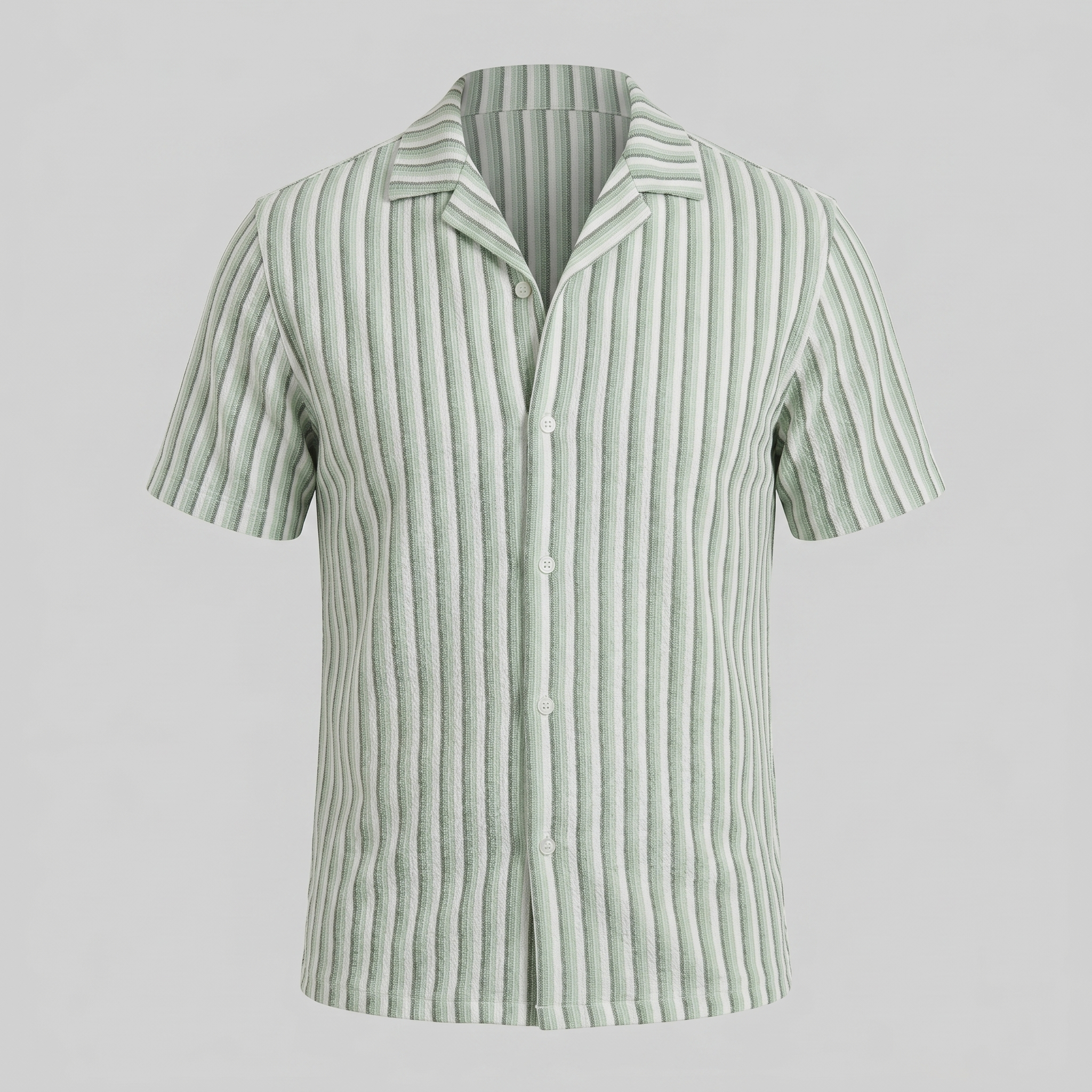 Men's Vertical Stripe Resort Shirt in Summer Palette