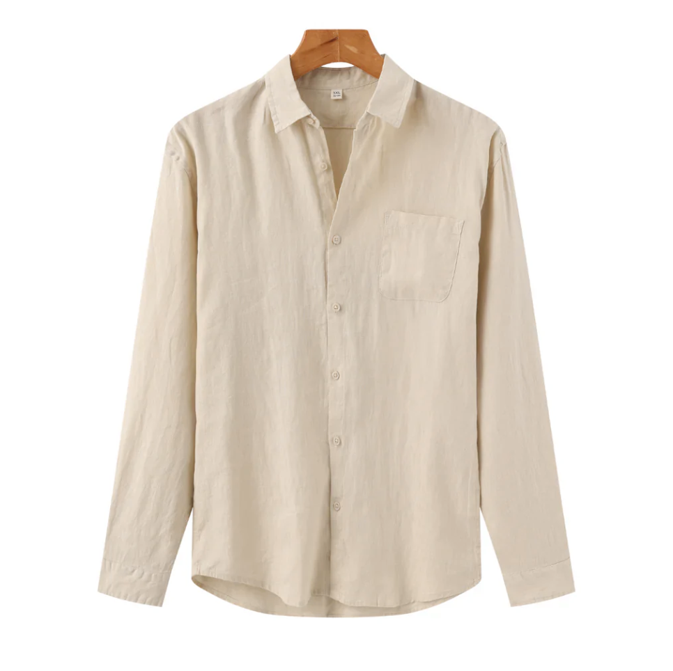Men's Long Sleeve Comfort Shirt in Classic Blue