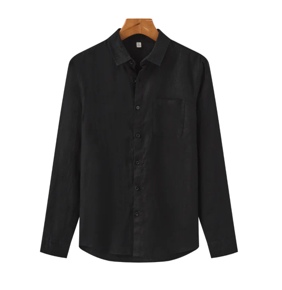Men's Long Sleeve Comfort Shirt in Classic Blue