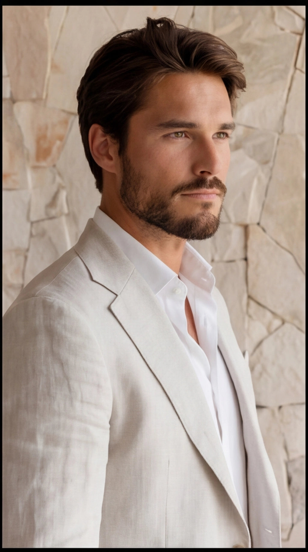 Men's Slim Fit Blazer and Trousers in Summer Grey