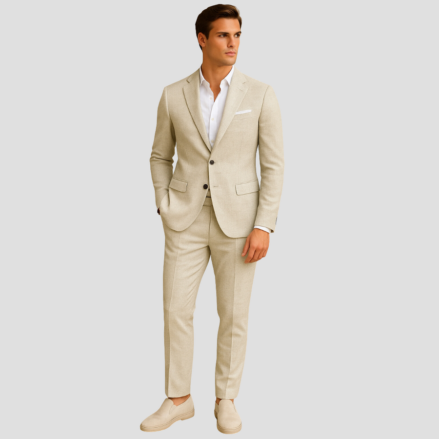 Men's Tapered Fit Two-Piece Summer Suit