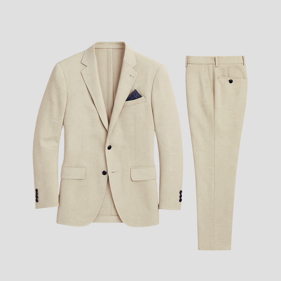 Men's Tapered Fit Two-Piece Summer Suit