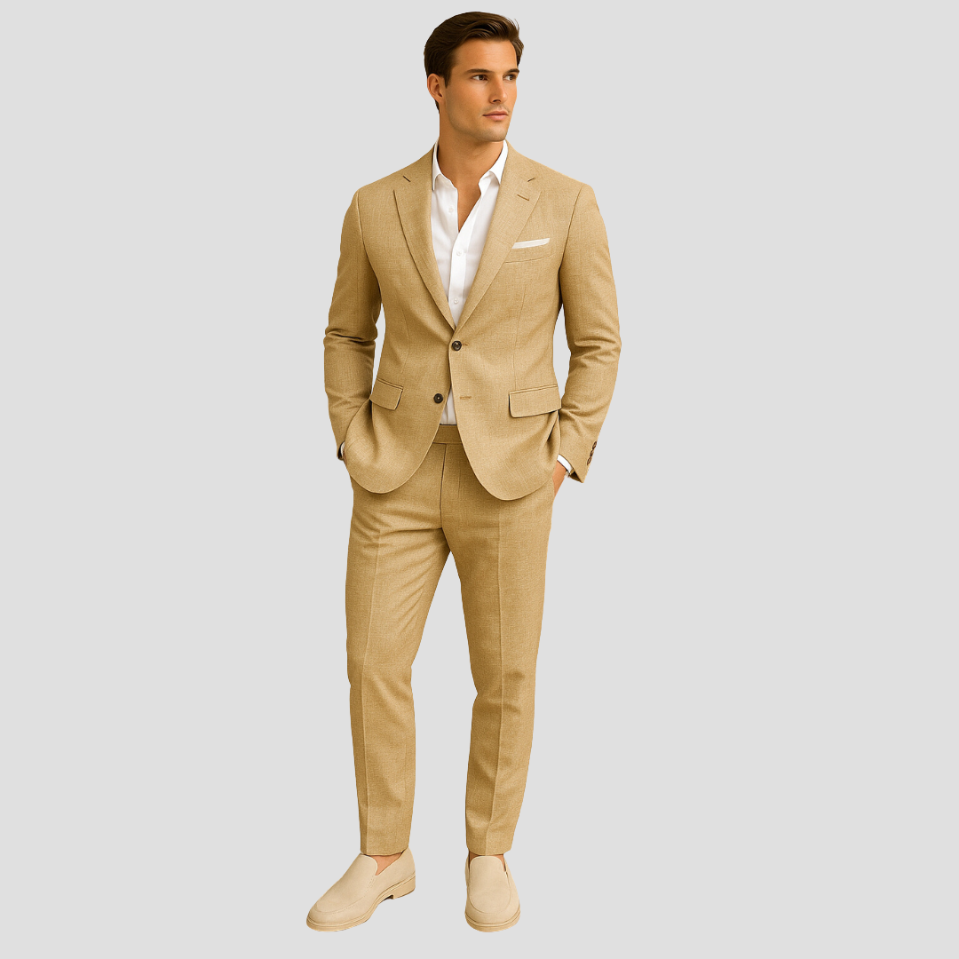 Men's Tapered Fit Two-Piece Summer Suit