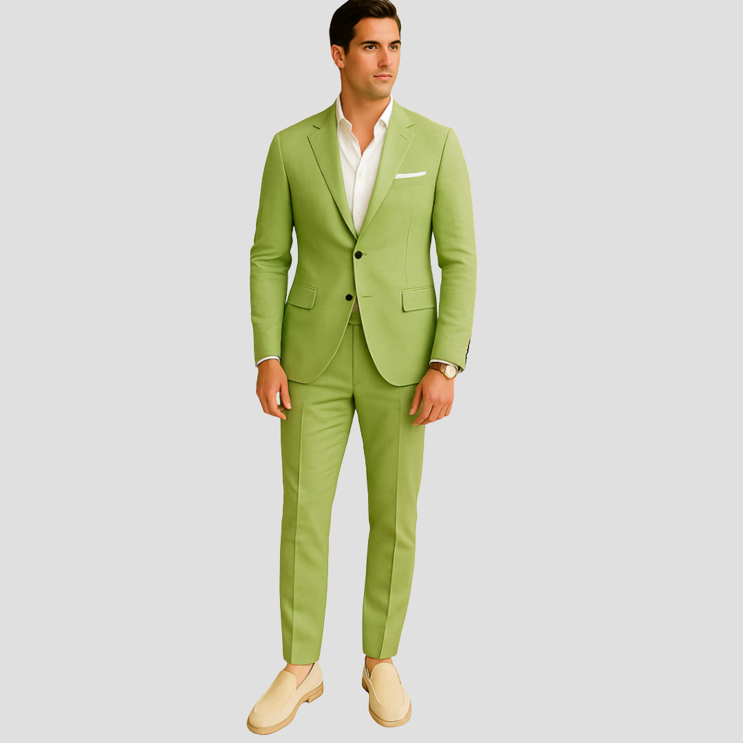 Men's Tapered Fit Two-Piece Summer Suit