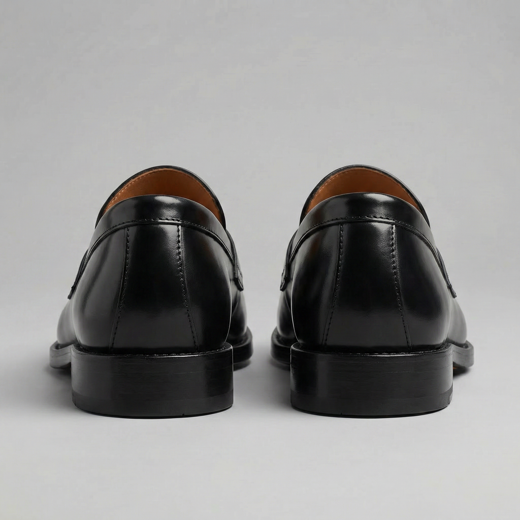 Men's Leather Penny Loafers in Classic Brown
