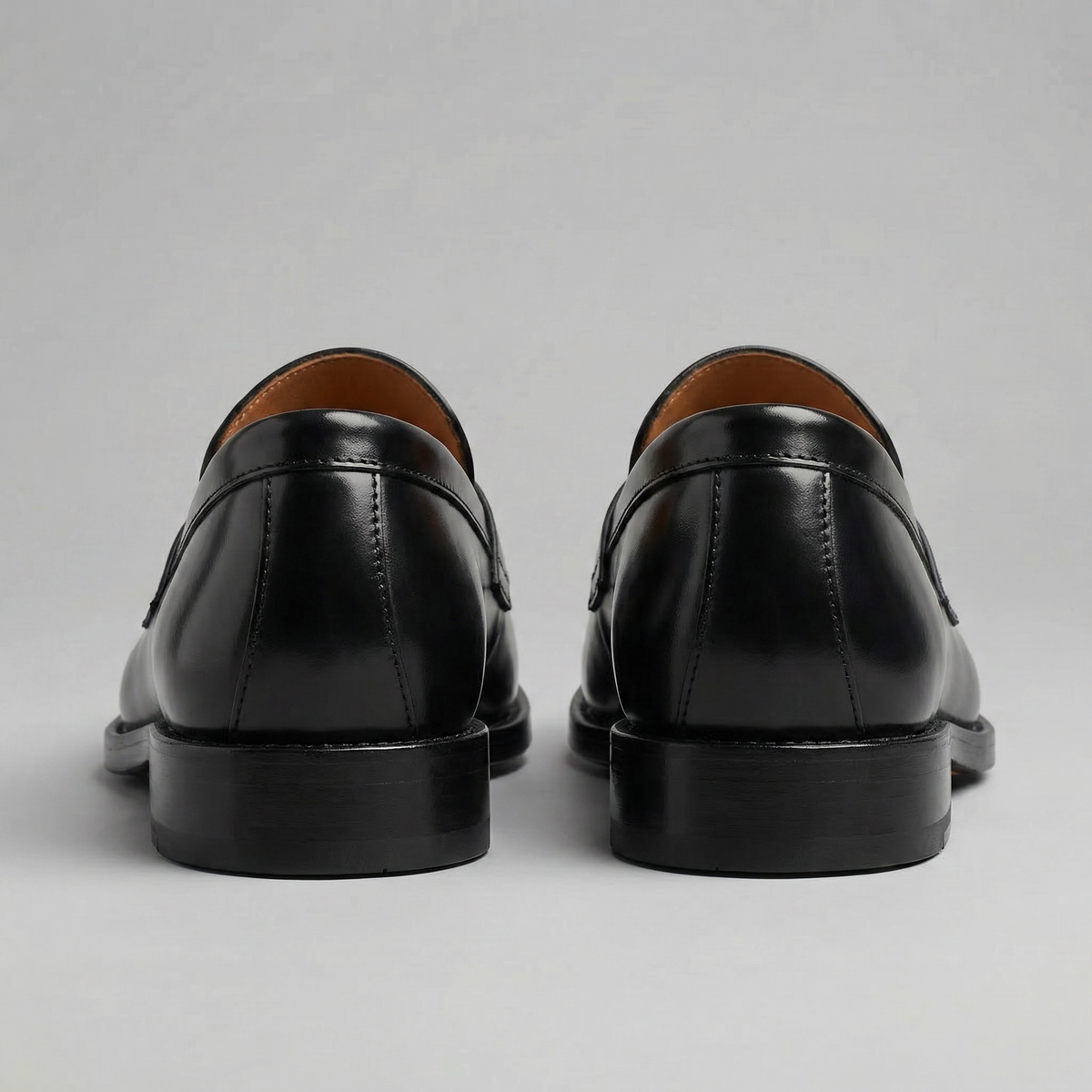 Men's Leather Penny Loafers in Classic Brown