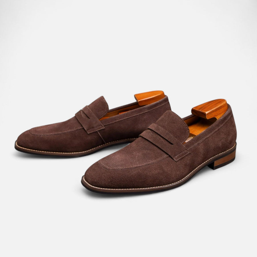 Classic Penny Loafers in Timeless Brown