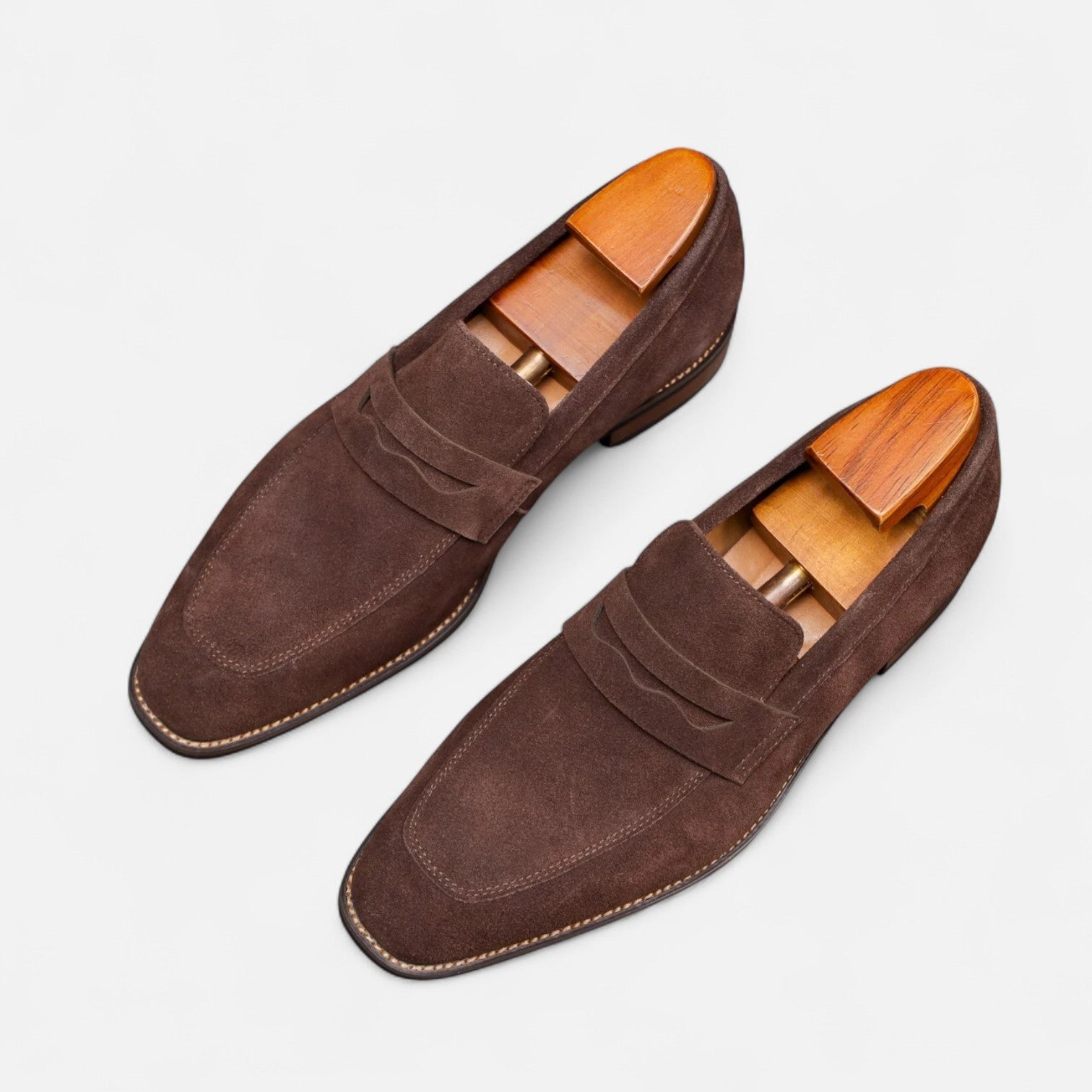 Classic Penny Loafers in Timeless Brown