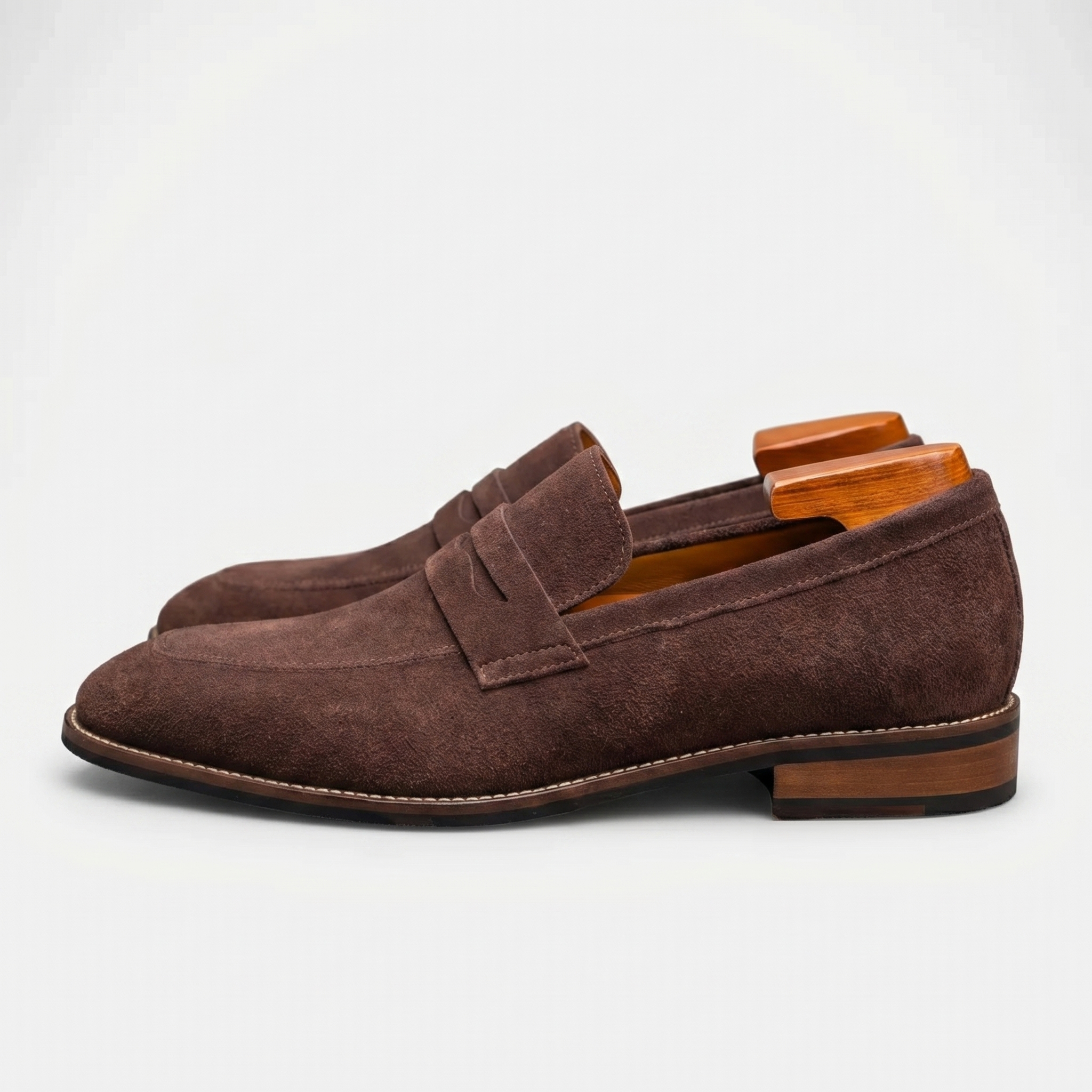 Classic Penny Loafers in Timeless Brown