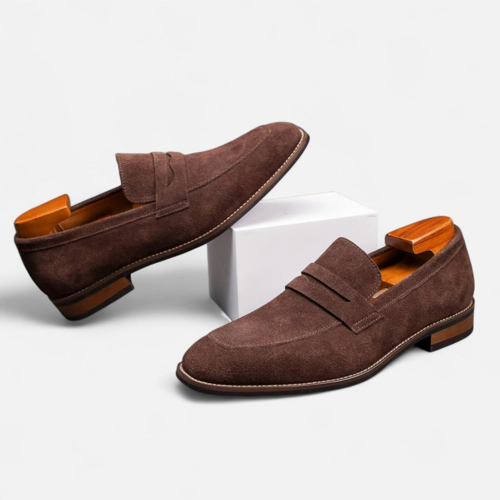 Classic Penny Loafers in Timeless Brown