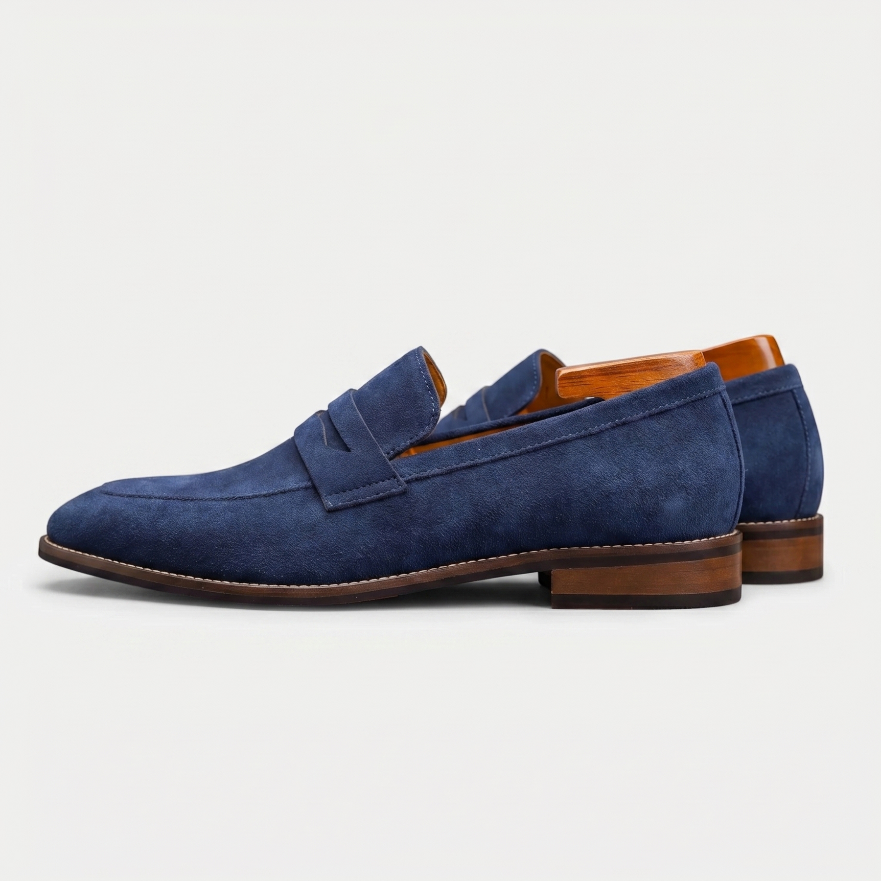 Classic Penny Loafers in Timeless Brown