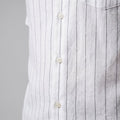 Pinstripe Camp Shirt in Summer Blue