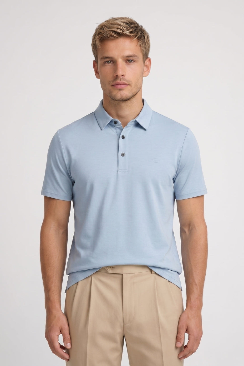 Classic Fit Short Sleeve Polo in Navy