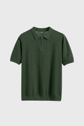 Men's Zip Polo in Classic Navy