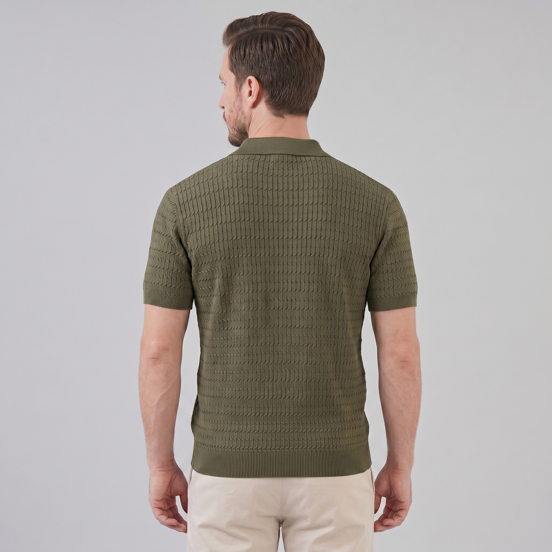 Refined Long Sleeve Polo in Classic Fit