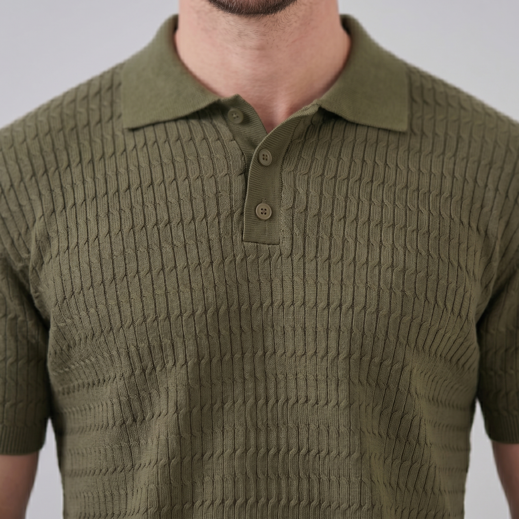 Refined Long Sleeve Polo in Classic Fit