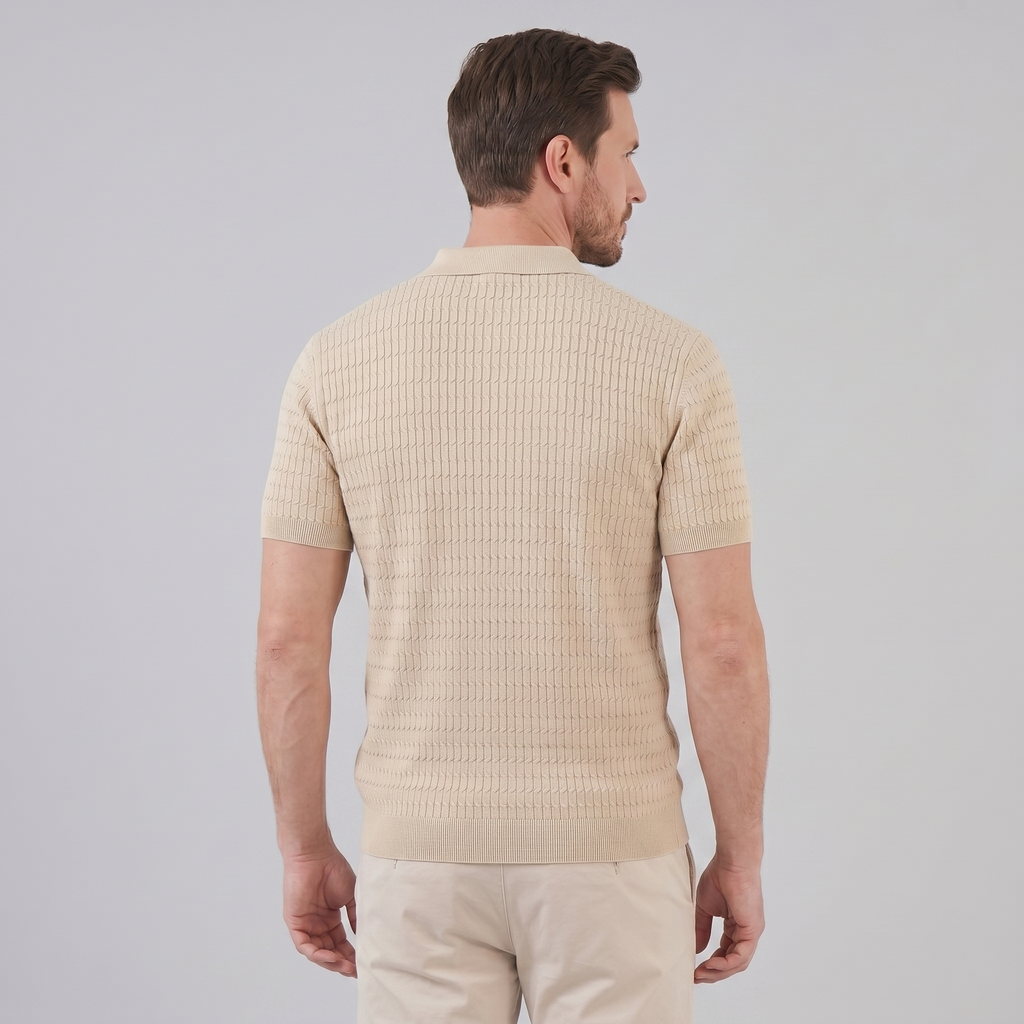 Refined Long Sleeve Polo in Classic Fit