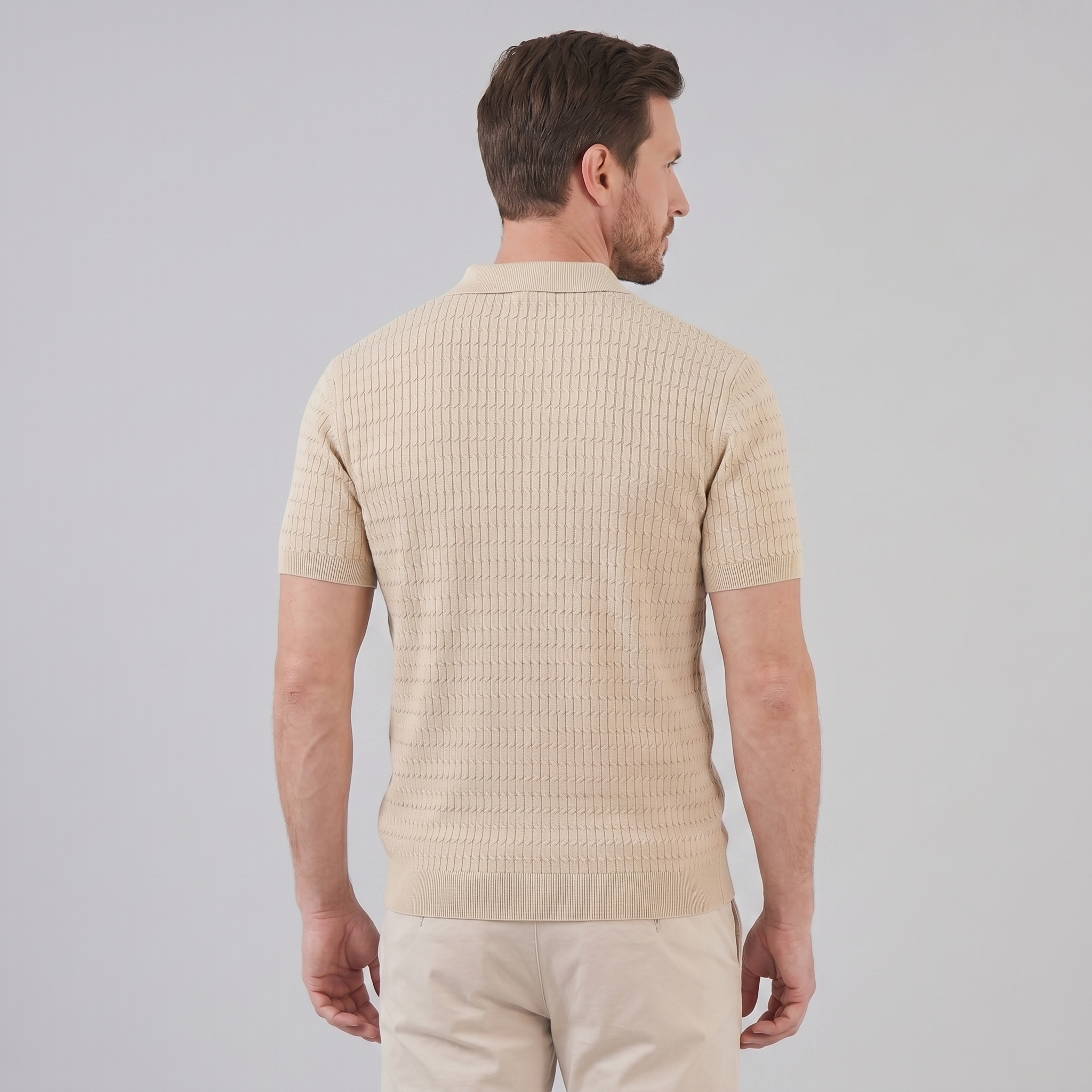 Refined Long Sleeve Polo in Classic Fit