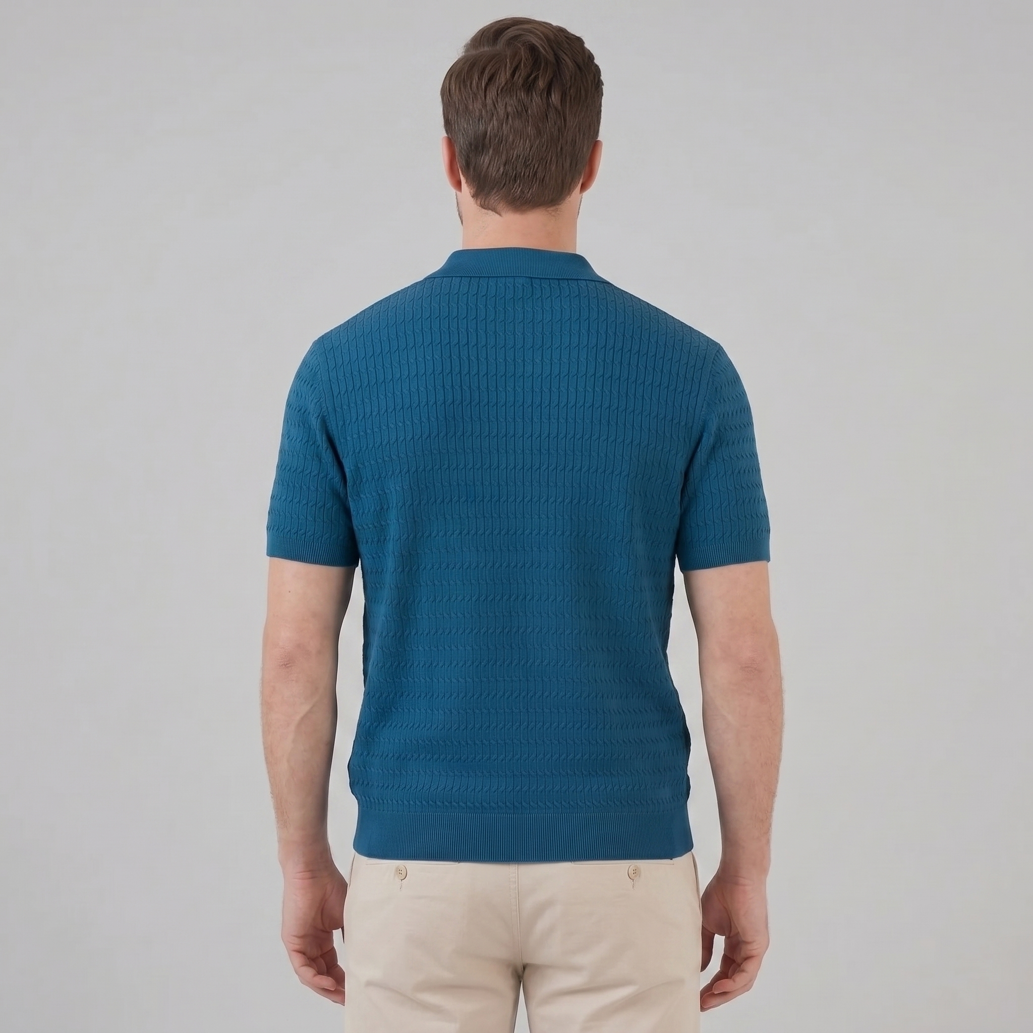 Refined Long Sleeve Polo in Classic Fit