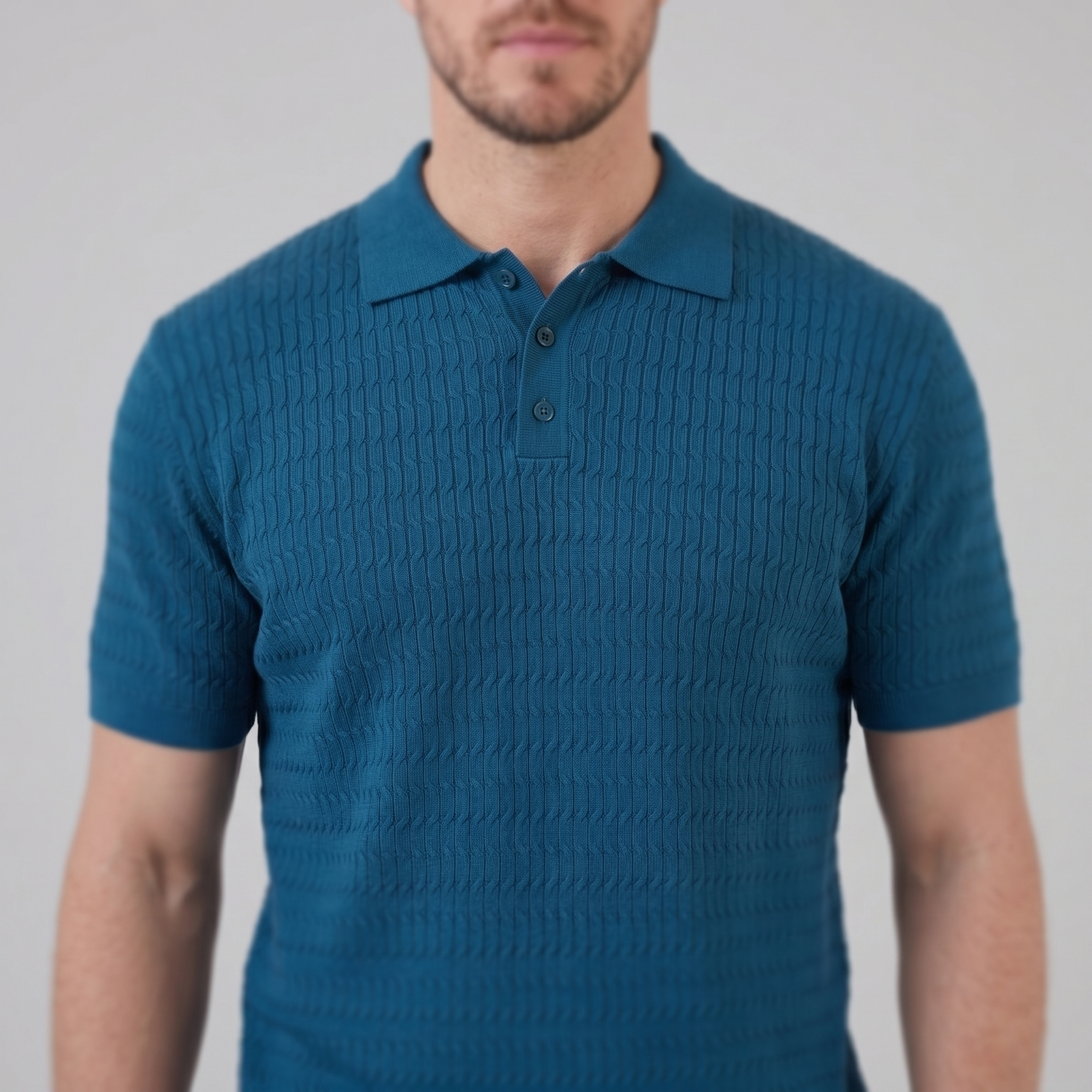 Refined Long Sleeve Polo in Classic Fit