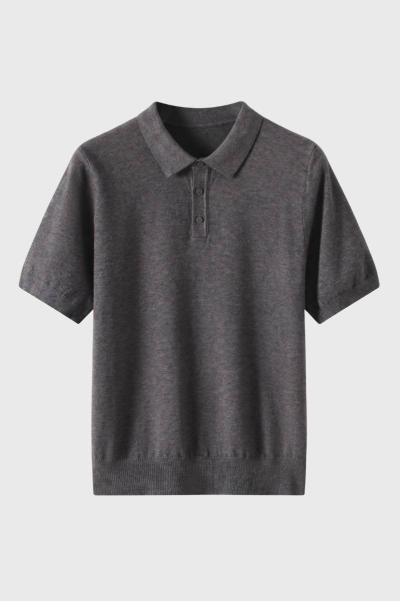 Classic Fit Knitted Collar Polo Shirt