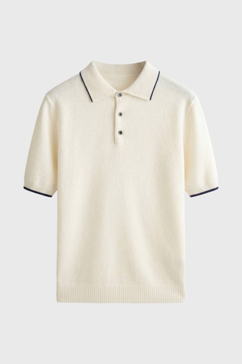 Classic Short Sleeve Polo in Timeless Navy