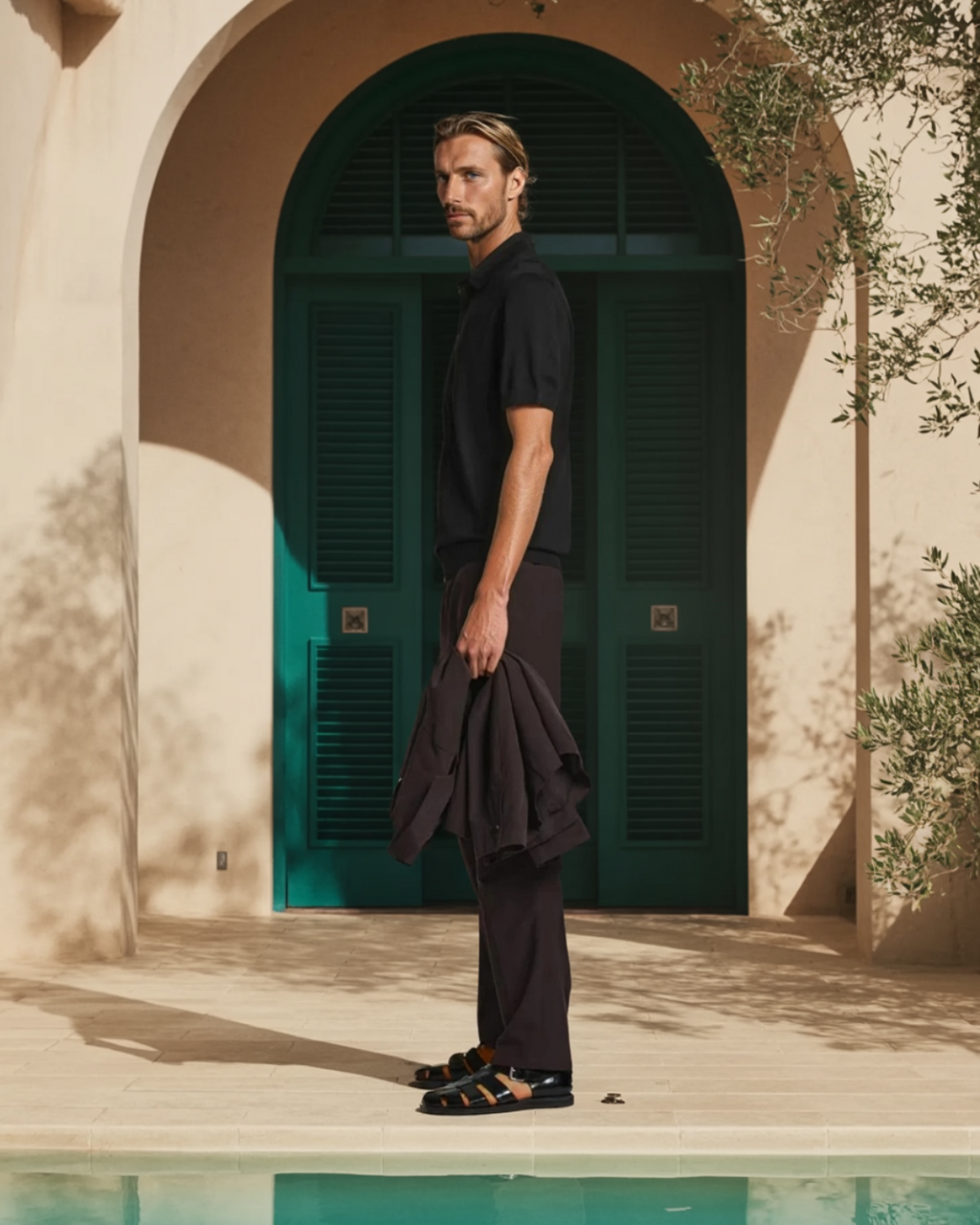 Classic Short-Sleeve Polo in Timeless Navy