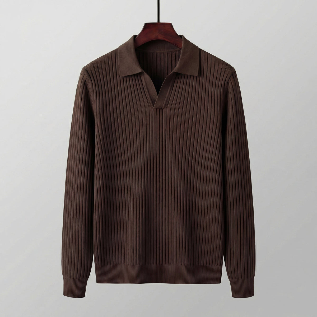 Timeless V-Neck Polo in Classic Navy