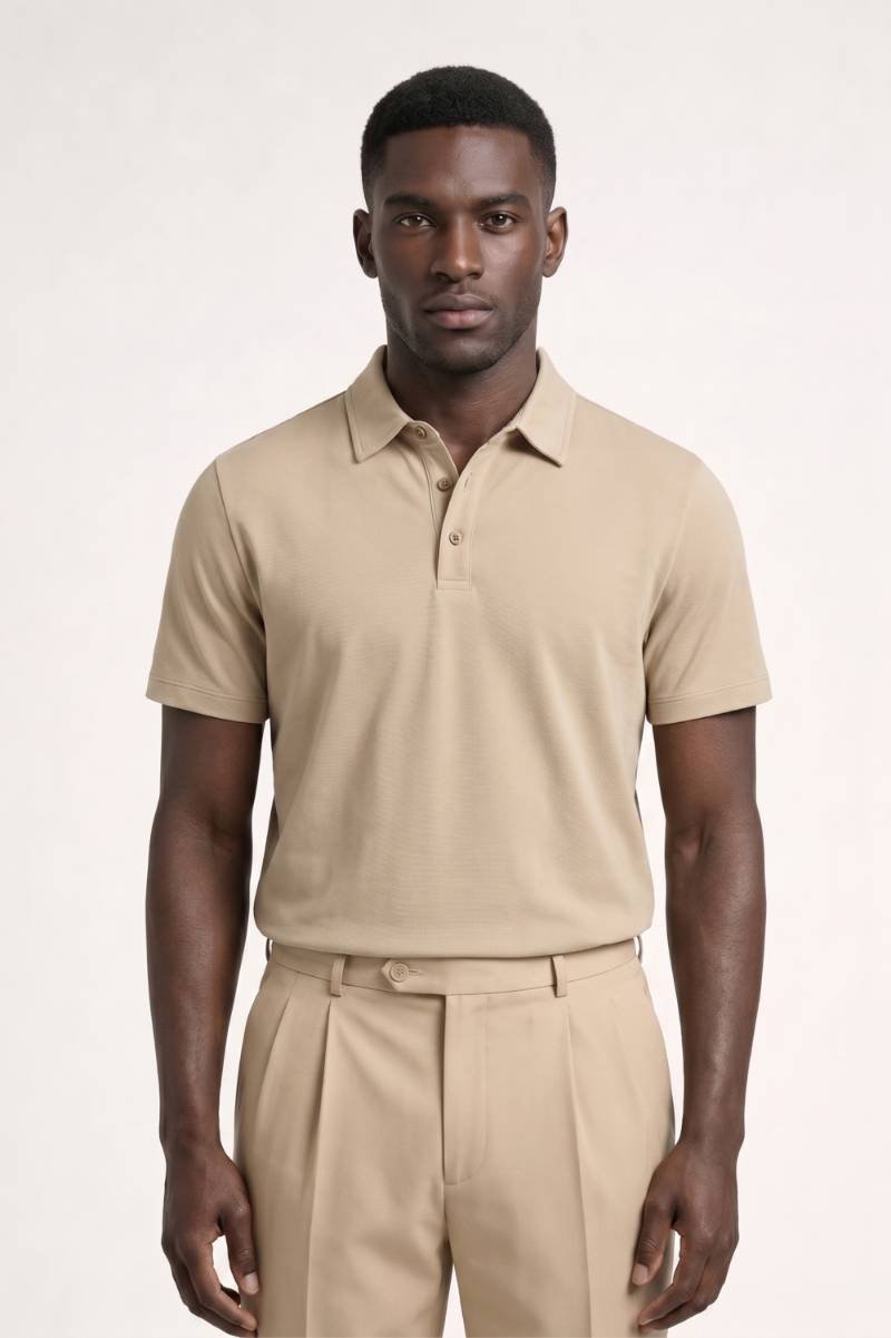 Classic Short Sleeve Polo in Timeless Blue