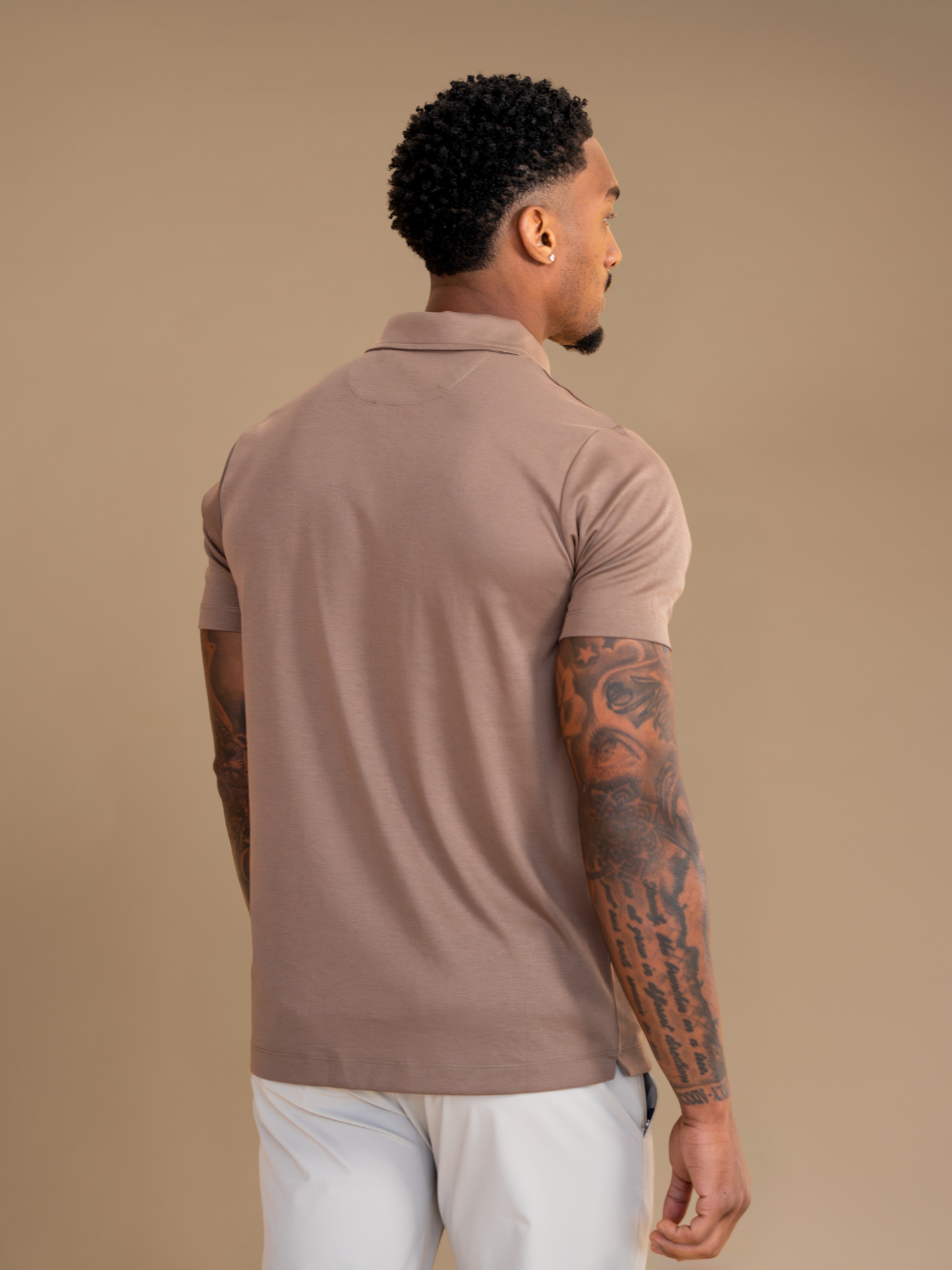 Refined Stretch Polo in Classic Navy