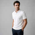 Tailored Textured Polo Shirt for Men