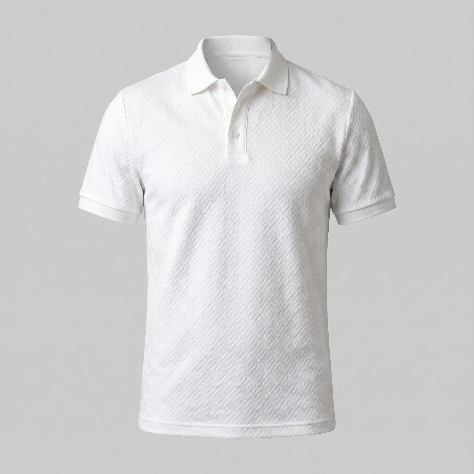 Tailored Textured Polo Shirt for Men