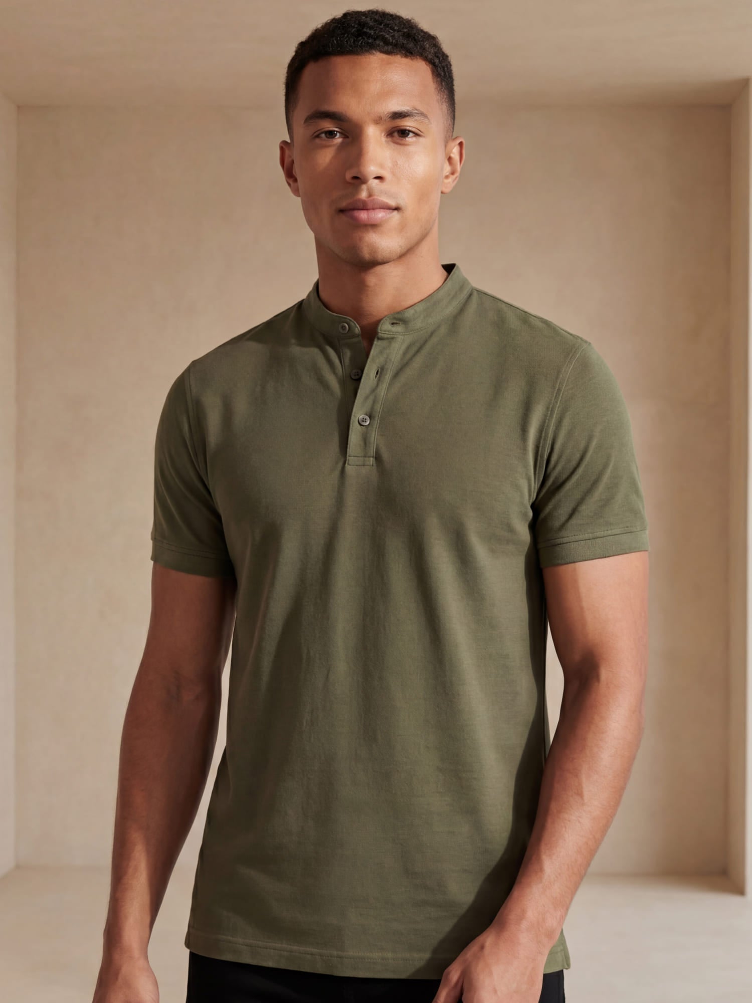 Men's Casual Polo in Classic Navy