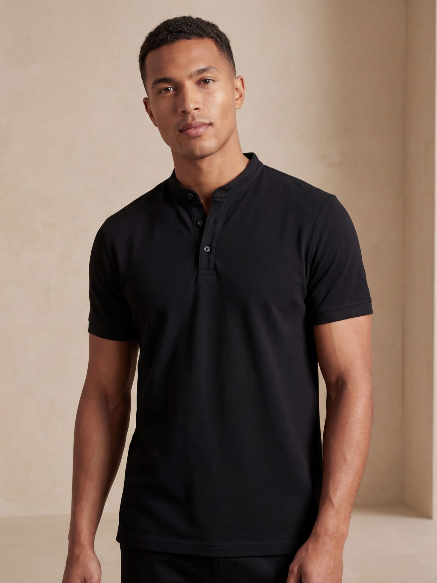 Men's Casual Polo in Classic Navy