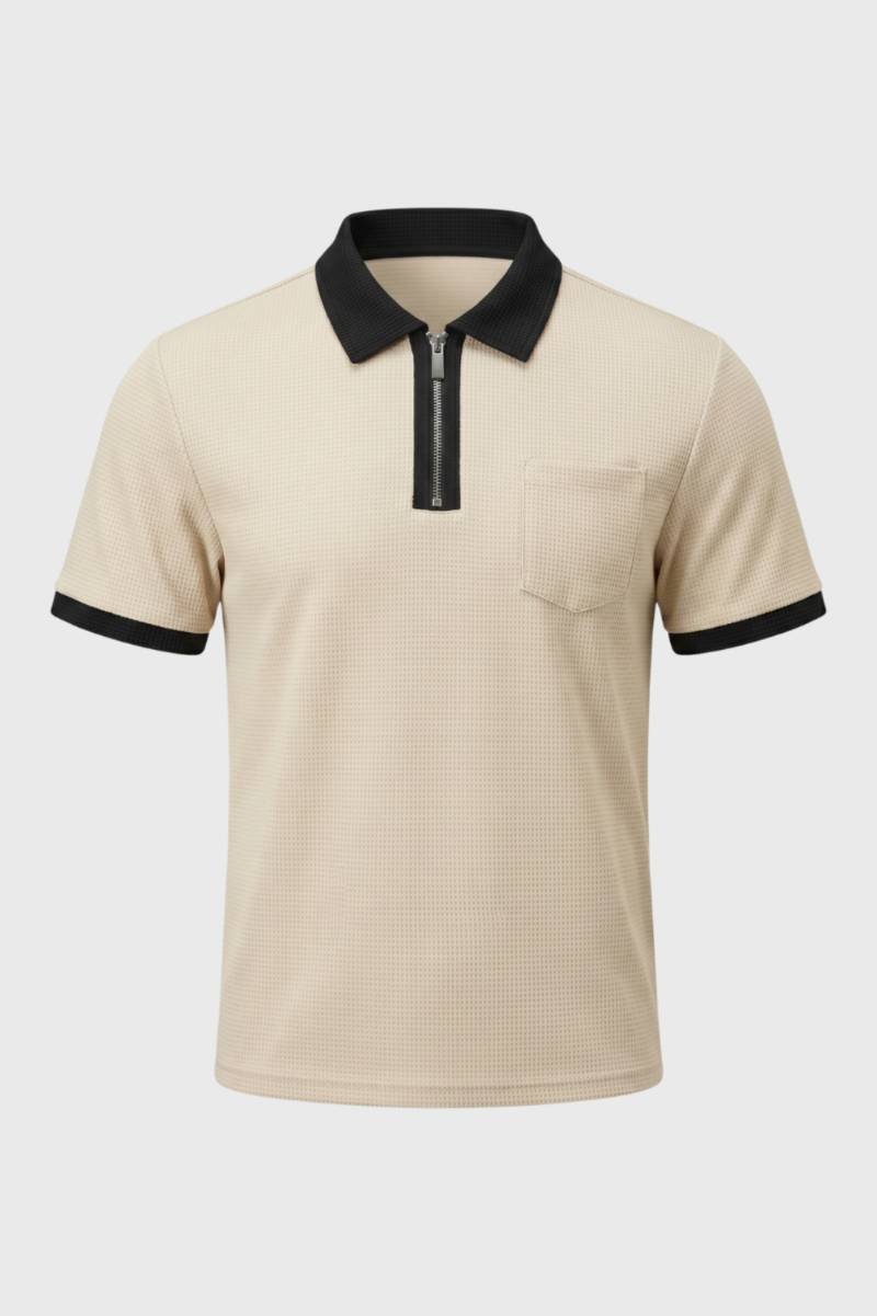 Classic Fit Contrast Collar Polo Shirt