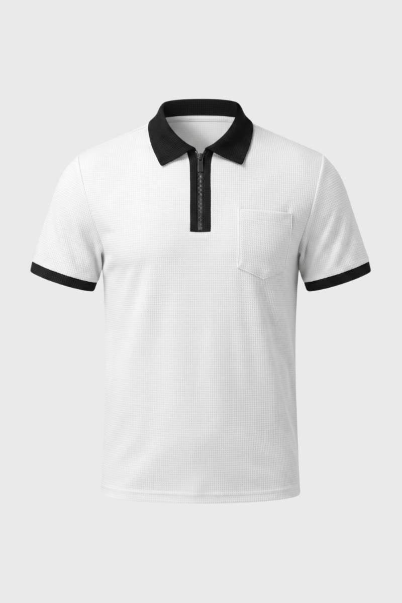 Classic Fit Contrast Collar Polo Shirt