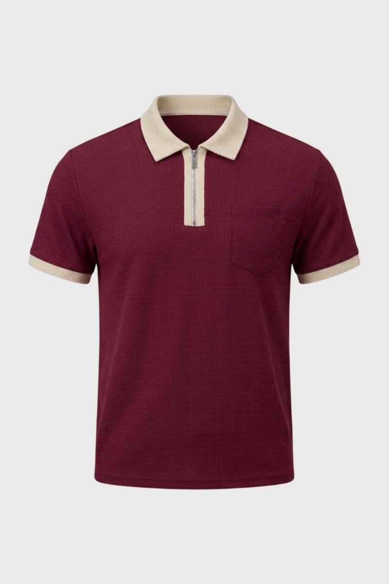 Classic Fit Contrast Collar Polo Shirt