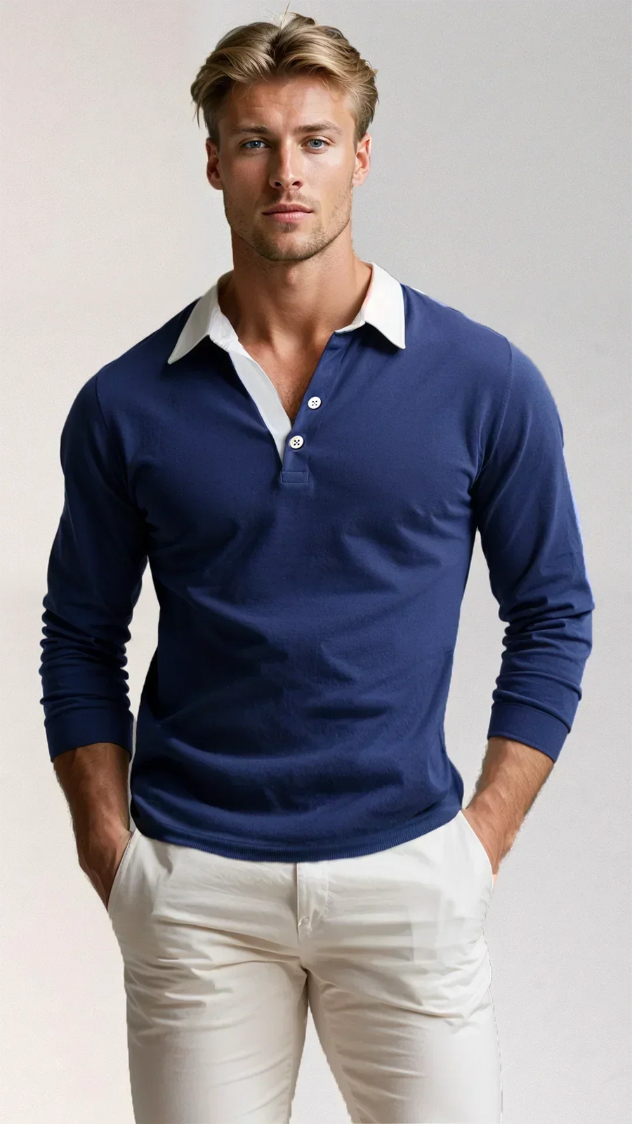 Timeless Long Sleeve Polo in Classic Fit