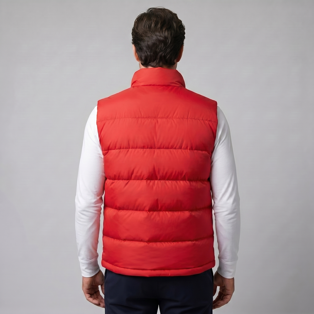 Quilted Padded Gilet in Classic Charcoal
