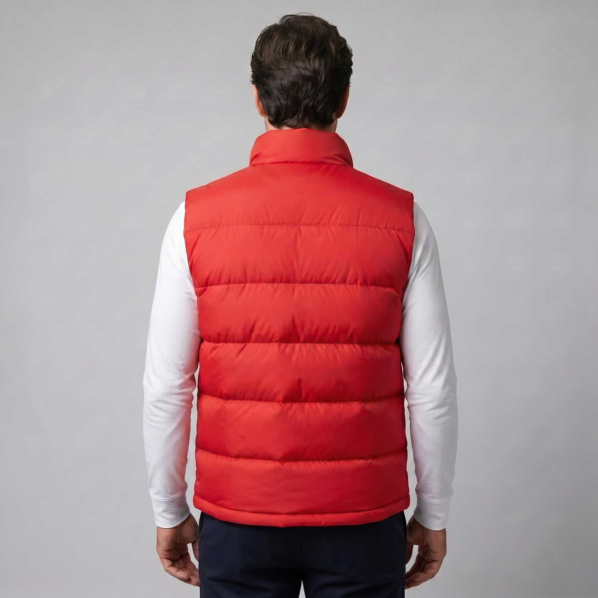 Quilted Padded Gilet in Classic Charcoal