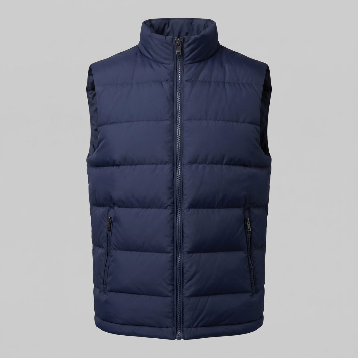 Quilted Padded Gilet in Classic Charcoal