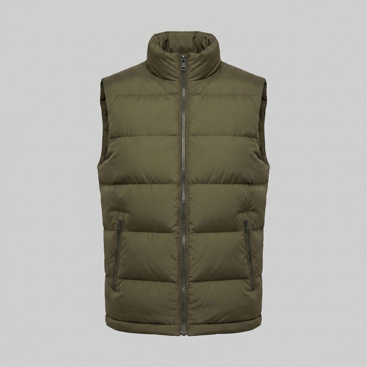 Quilted Padded Gilet in Classic Charcoal