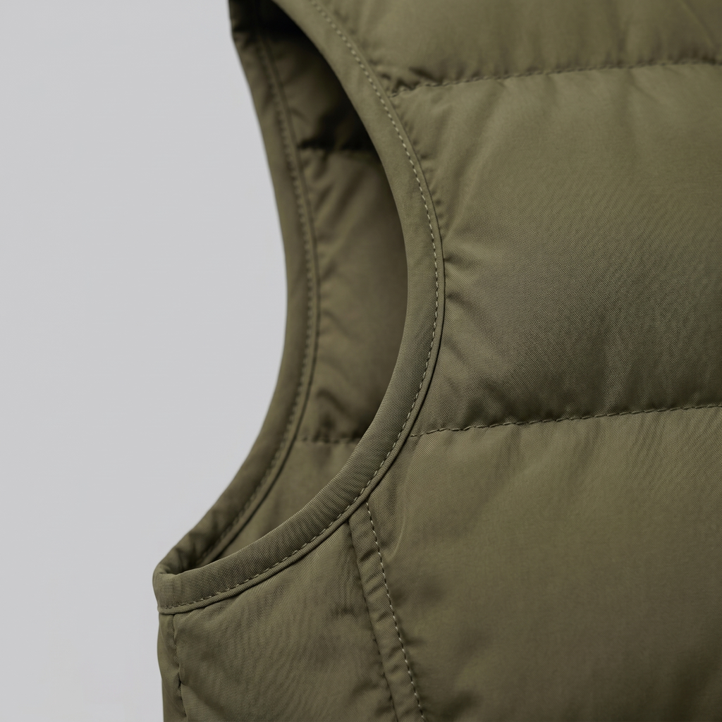 Quilted Padded Gilet in Classic Charcoal