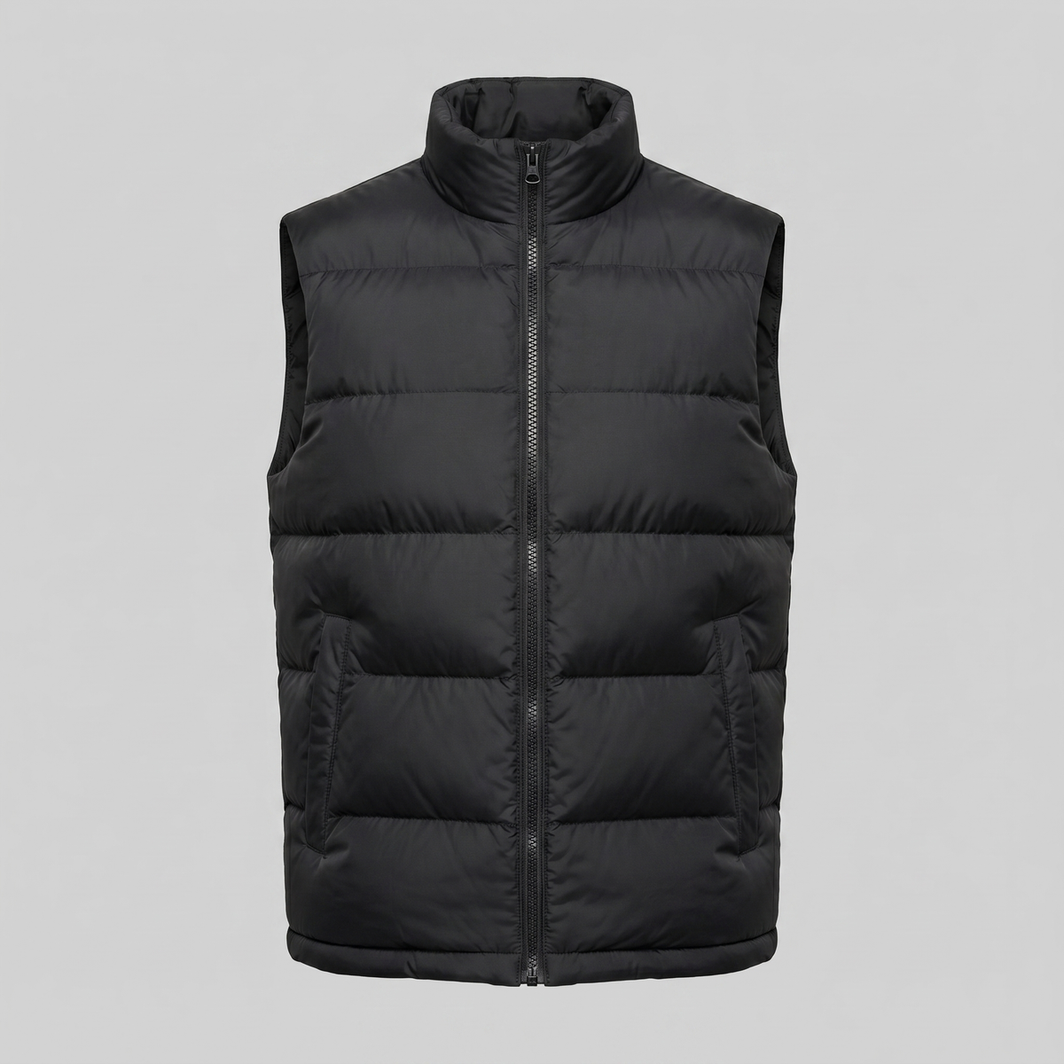 Quilted Padded Gilet in Classic Charcoal