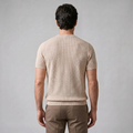 Ribbed Knit T-Shirt in Classic Charcoal