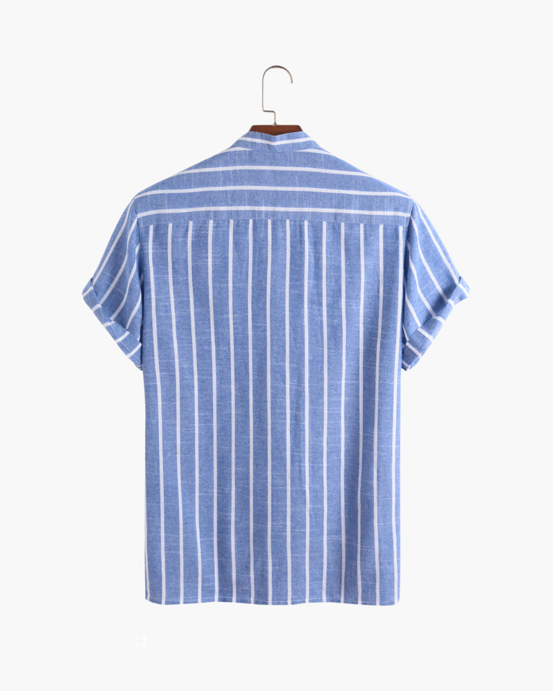 Nautical-Inspired Short Sleeve Polo