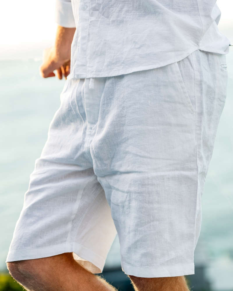 Linen Summer Shorts in Classic Fit