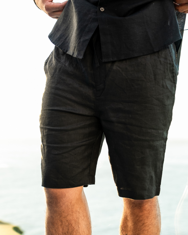 Linen Summer Shorts in Classic Fit